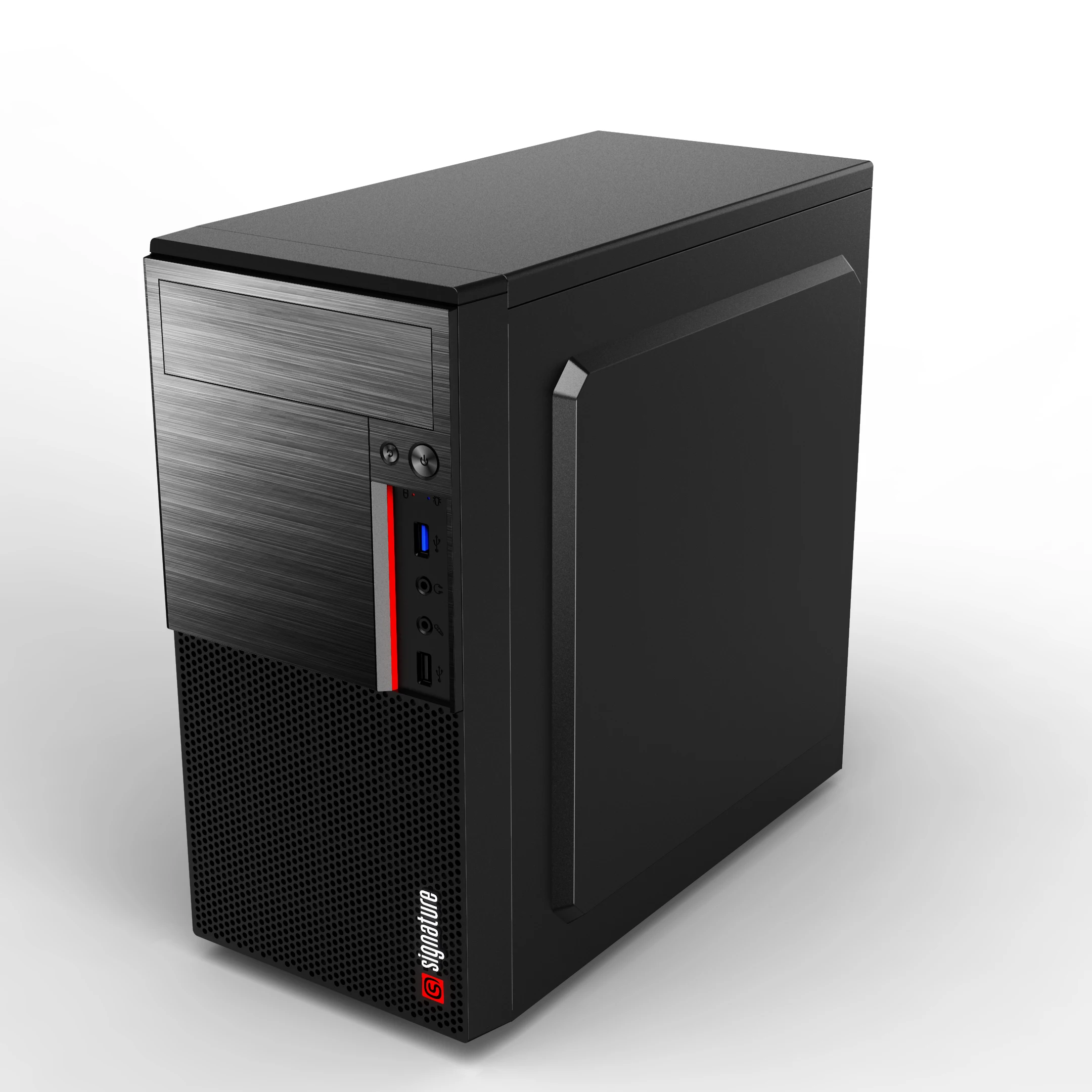 Oem Odm Office Computer case Classic Design MATX  PC Cabinet with Plastic AUDIO and USB