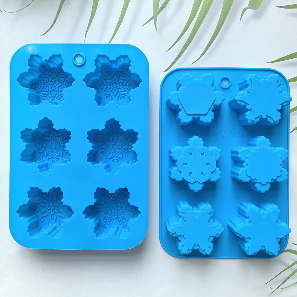 Snowflake Shaped Silicone Mold, Food-Grade Reusable Mould for Chocolate Candy Cake Baking,  DIY Baking Tool for Kitchen & Craft supplier