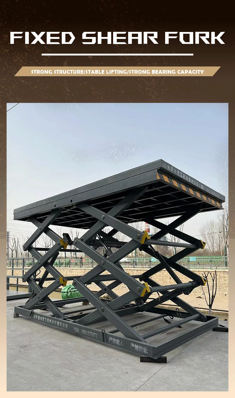 Fixed Scissor Lift Platform - 5000kg Capacity Hydraulic Lift