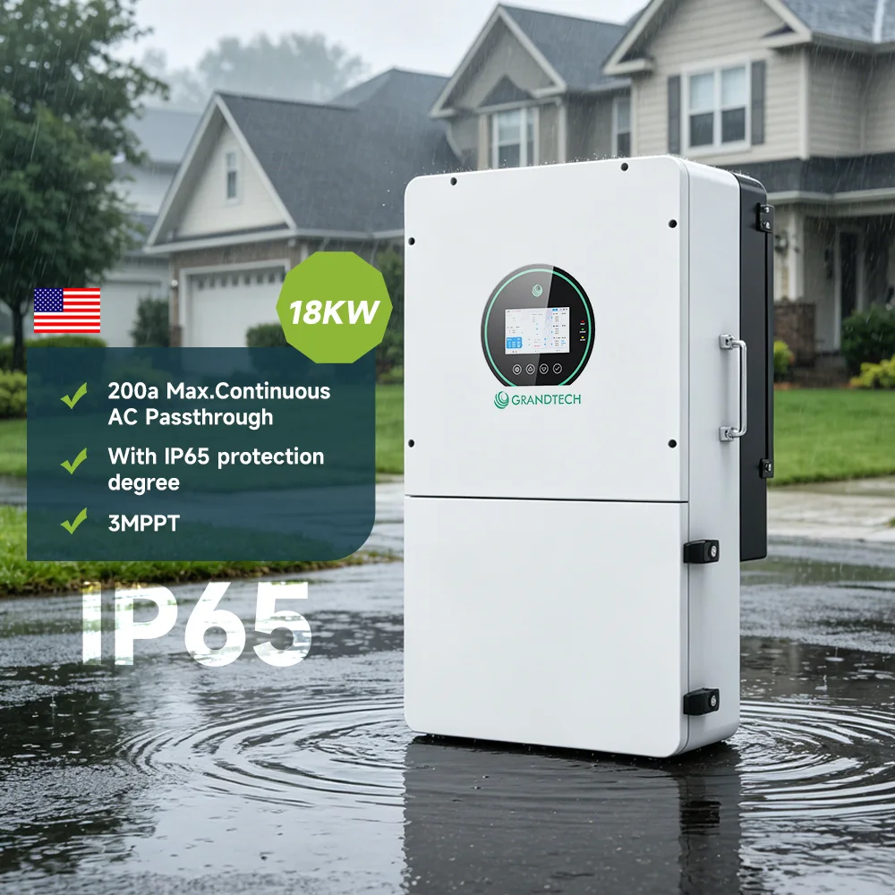 SRNE SEI-18K-UP Хибриден 15 kW / 18 kW, американска верзија, сплит-фазен 48 V инвертор за 120 V / 240 V, инвертор за соларна енергија за офгрид и онгрид системи, UL CT