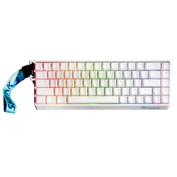 GK GAMAKAY NaughShark NS68 Tastiera Gaming Magnetica – Wireless/Bluetooth/2.4GHz, Polling 8KHz, Tasti Intercambiabili Outemu Peach Crystal | Rapid Trigger E Snap Tap