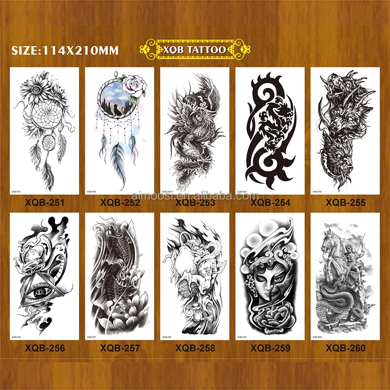 3d Temporary Tattoo Sticker Wholesale Manufacturer Custom Temporary