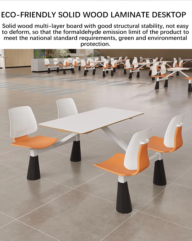 Modern School Canteen Chairs And Tables Sets Restaurant Persons ...