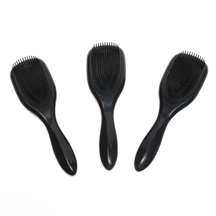Оптовая продажа профессиональная щетка для волос с пользовательским логотипом нейлоновая кудрявыми волосами