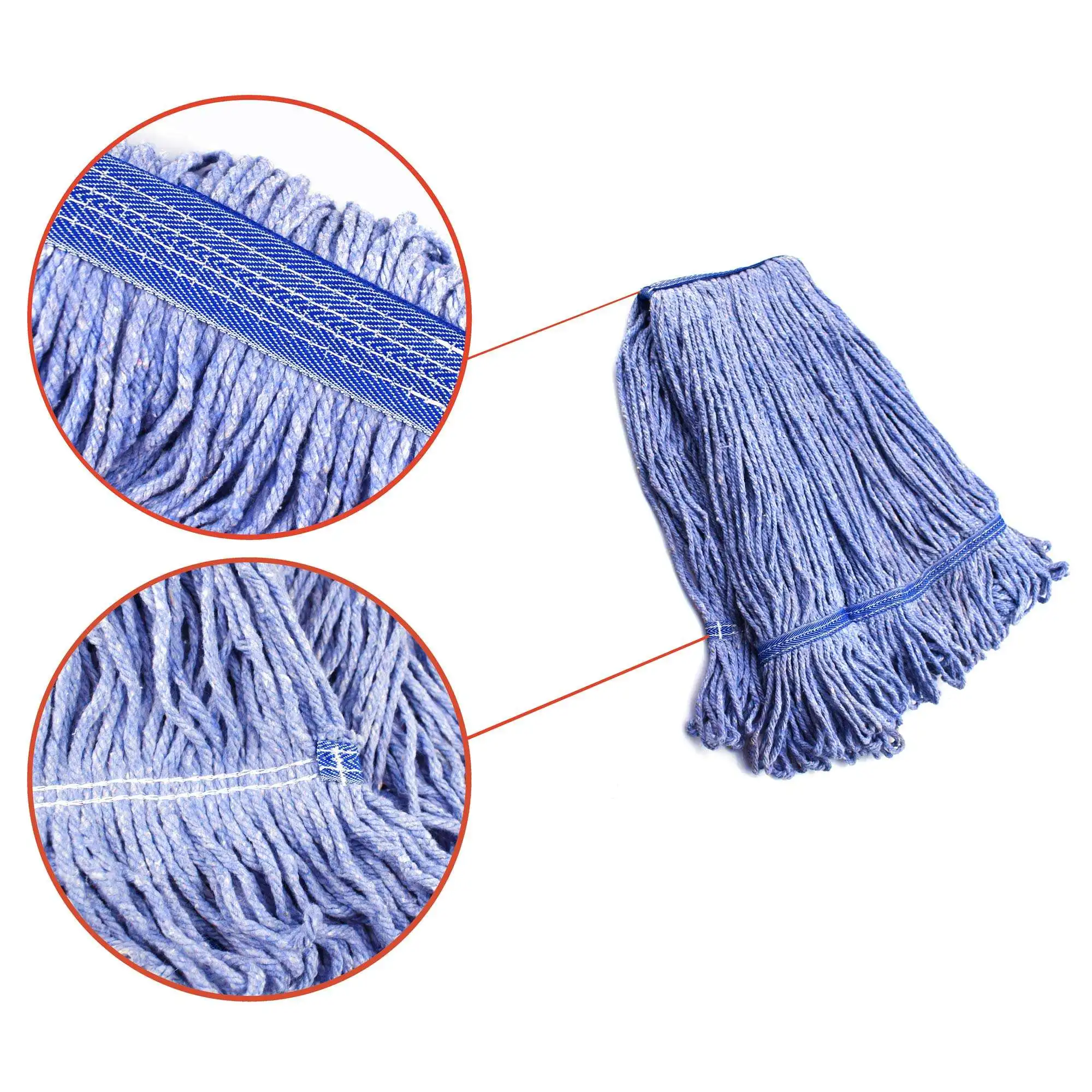 Mop Heads Commercial Grade Usa Made Looped End Heavy Duty Large Mop