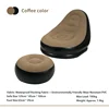coffee black sofa pedal