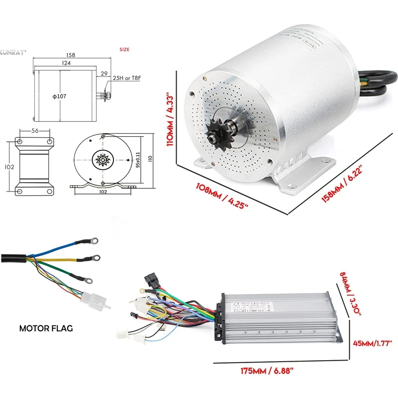 E&C MY1020+ v2.1 Brushless Motor - Electro & Company Inc