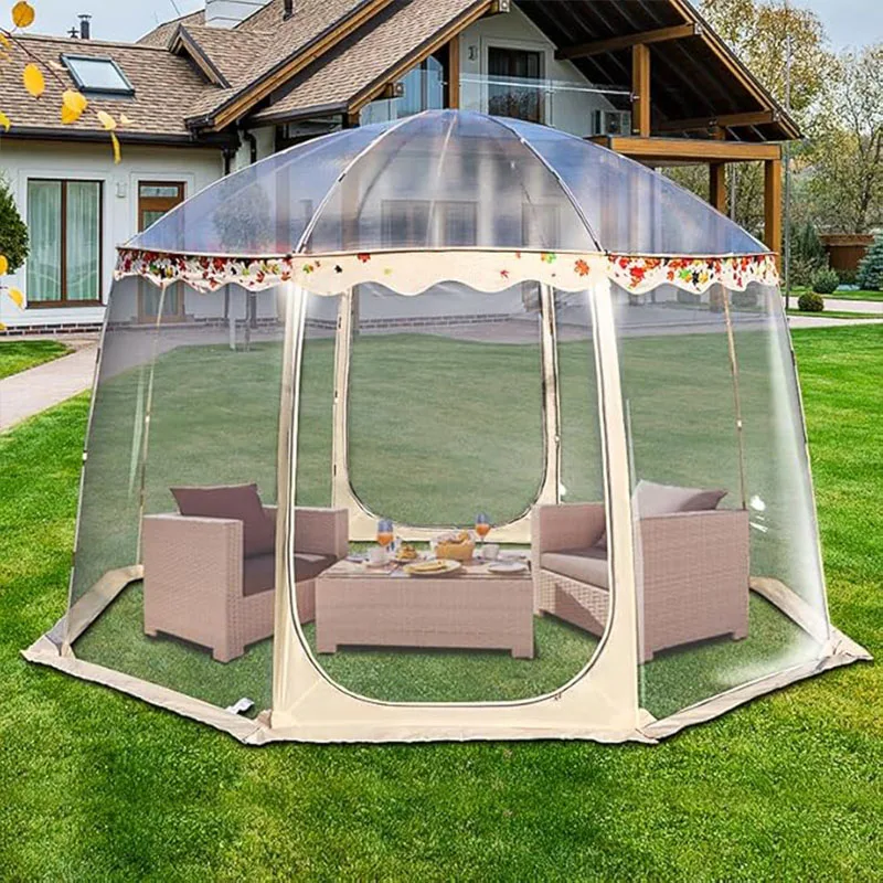 Winter Custom Waterproof Canopy Pvc 4-Person Capacity Outdoor Waterproof Gazebo 4-6 Person Igloo Dome Room Instant Bubble Tent