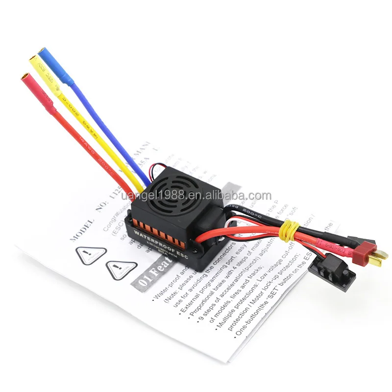 4-6S Lithium Battery Rc Esc Set High‑Purity Copper Rc Motor Set Waterproof for 2S 