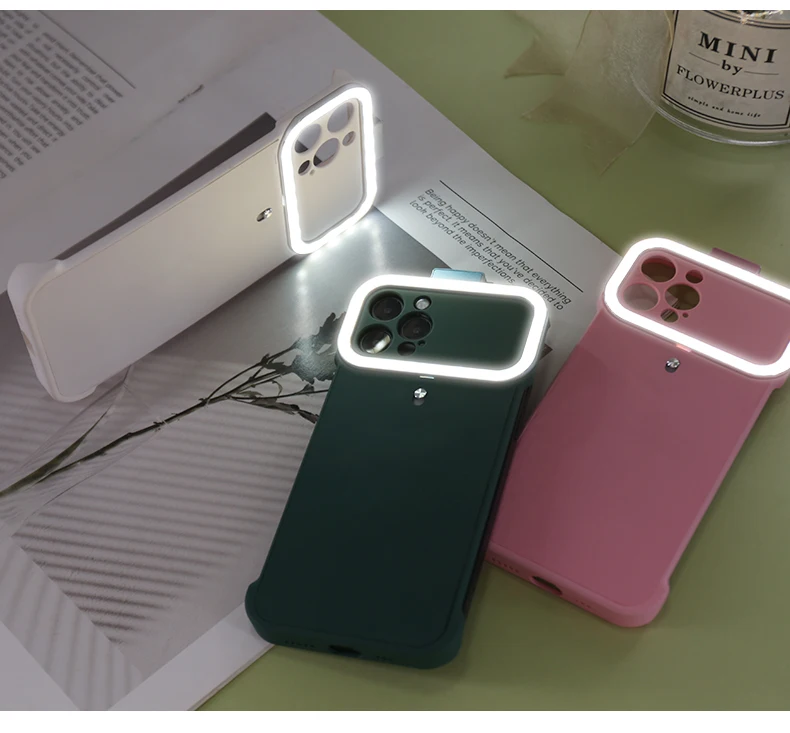 Заполняющий свет чехол для телефона фото светодиодный свет для селфи чехол для iPhone 12 pro max