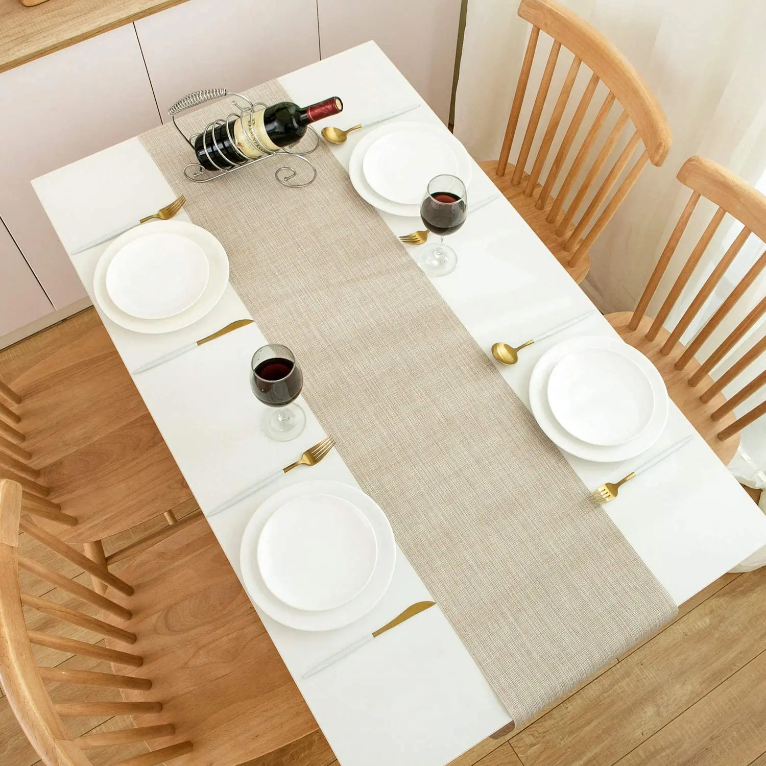 2021 Tablete Table Runner With Woven Placemats Wholesale Table Decoration Outdoor And Indoor Use