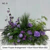 [14] Arrangement vert violet 110 cm * 55 cm * 85 cm