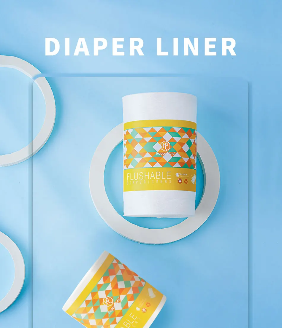 Happy Flute Biodegradable Reusable Diaper Inserts Bamboo Cotton Cloth