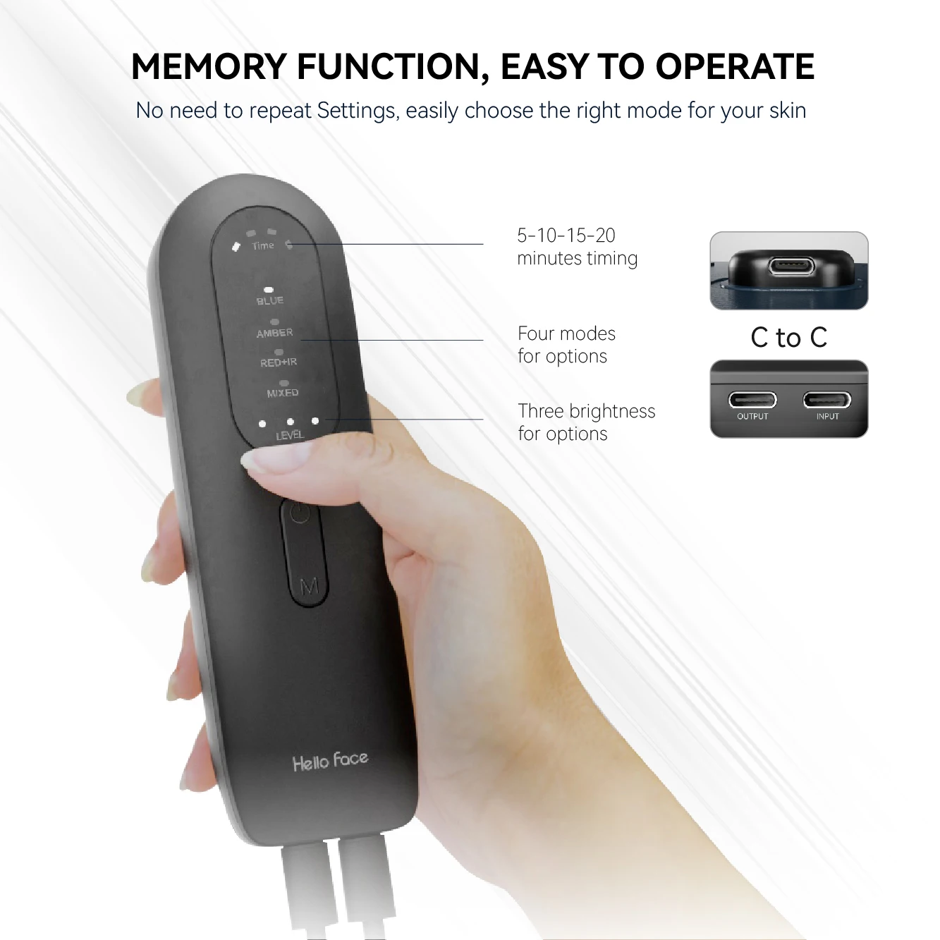 Hello Face L6 PDT Machine - 460nm, 605nm, 630nm, 850nm LED Light