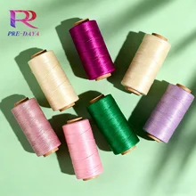 Wholesale Waxed Polyester Wax Threads 1mm Cord for Bracelet Making Flat Wax Thread for Women Cloth Fashion