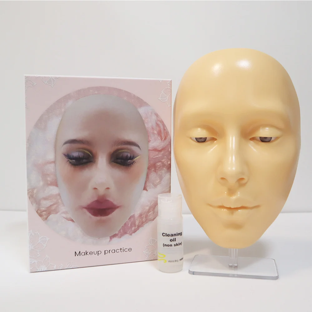 2023 Newest 3d Makeup Practice Face Board Dummy Face For Makeup