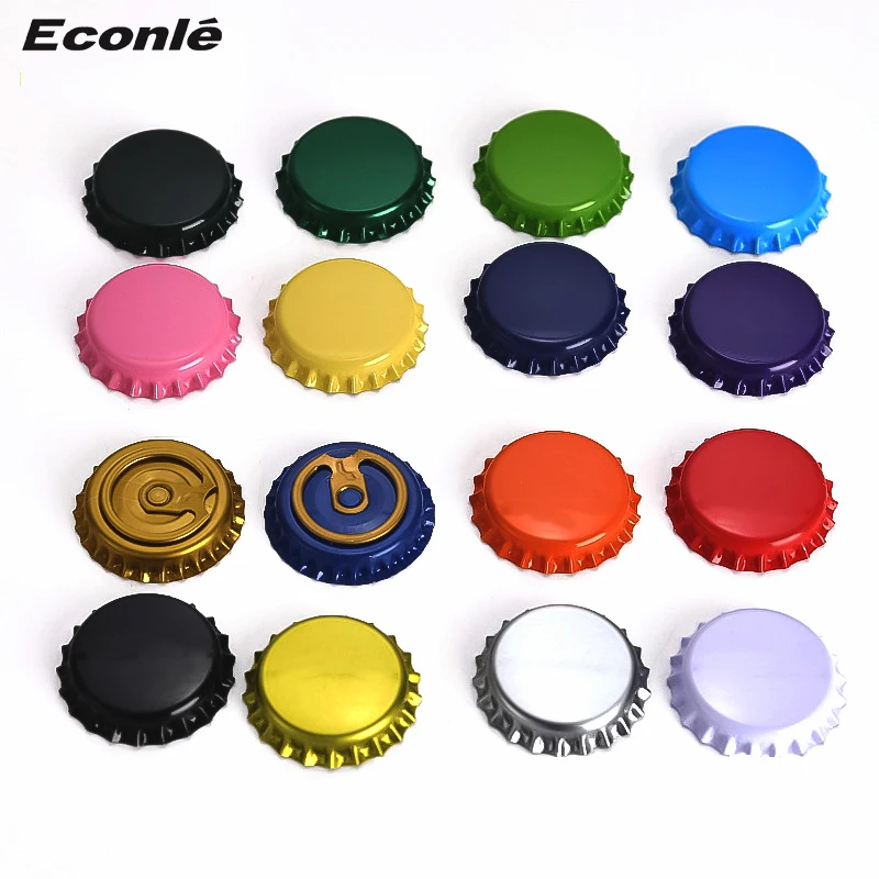 100 Bouchons De Couronne 26 Mm Avec Motif Houblon - Capsules Absorbeuses D'Oxygène Pour Bières