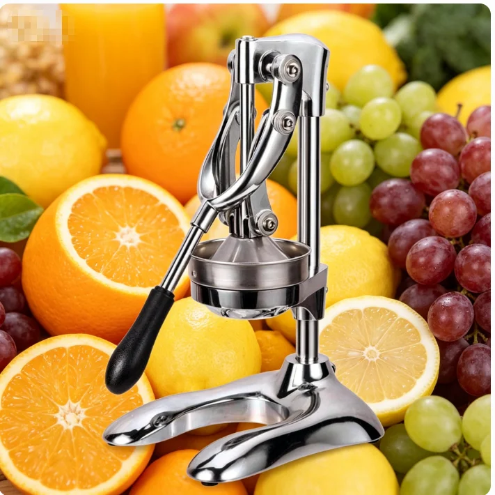 TEBAK Factory Direct Stainless Steel Manual Press Hand Portable Citrus Juicer Pomegranate Squeezer Extractor for Fruit Vegetable