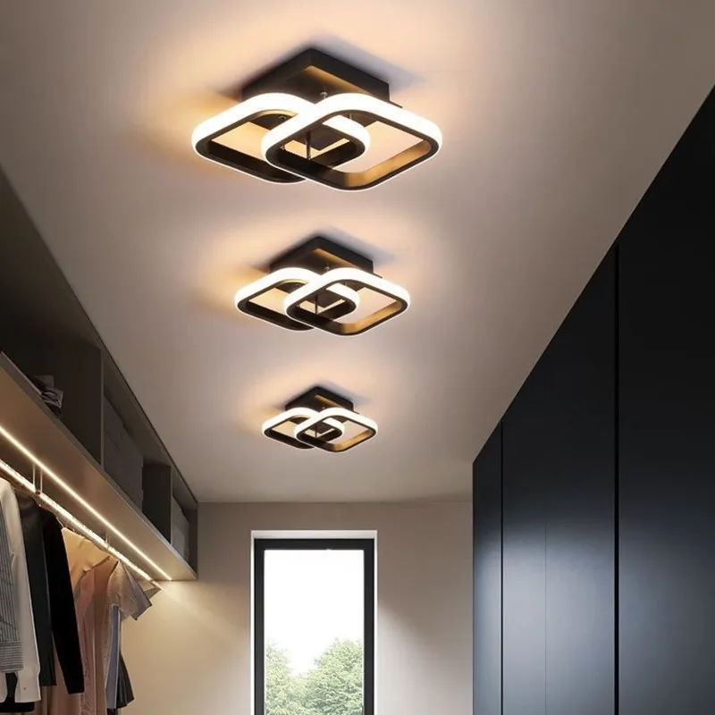 Hot Sale Simple Corridor Lamp Hall Entrance Porch Balcony Small LED Ceiling Lights Cloakroom Acrylic Fixture Lights