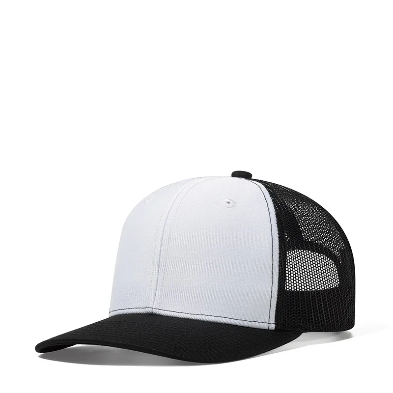 Custom Logo 6 Panel Baseball Cap Mesh SnapBack Cotton Twill Baseball Cap High Quality richardson 112 Trucker Hat Fro Men