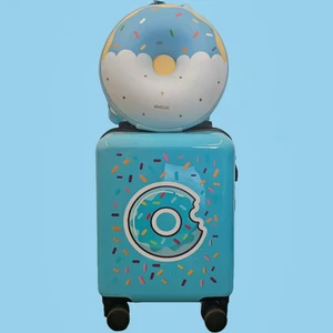 2026 Carry-on Kids Luggage Trolley Bags Children Luggage Travel Luggage Backpack Kids Suitcase Set