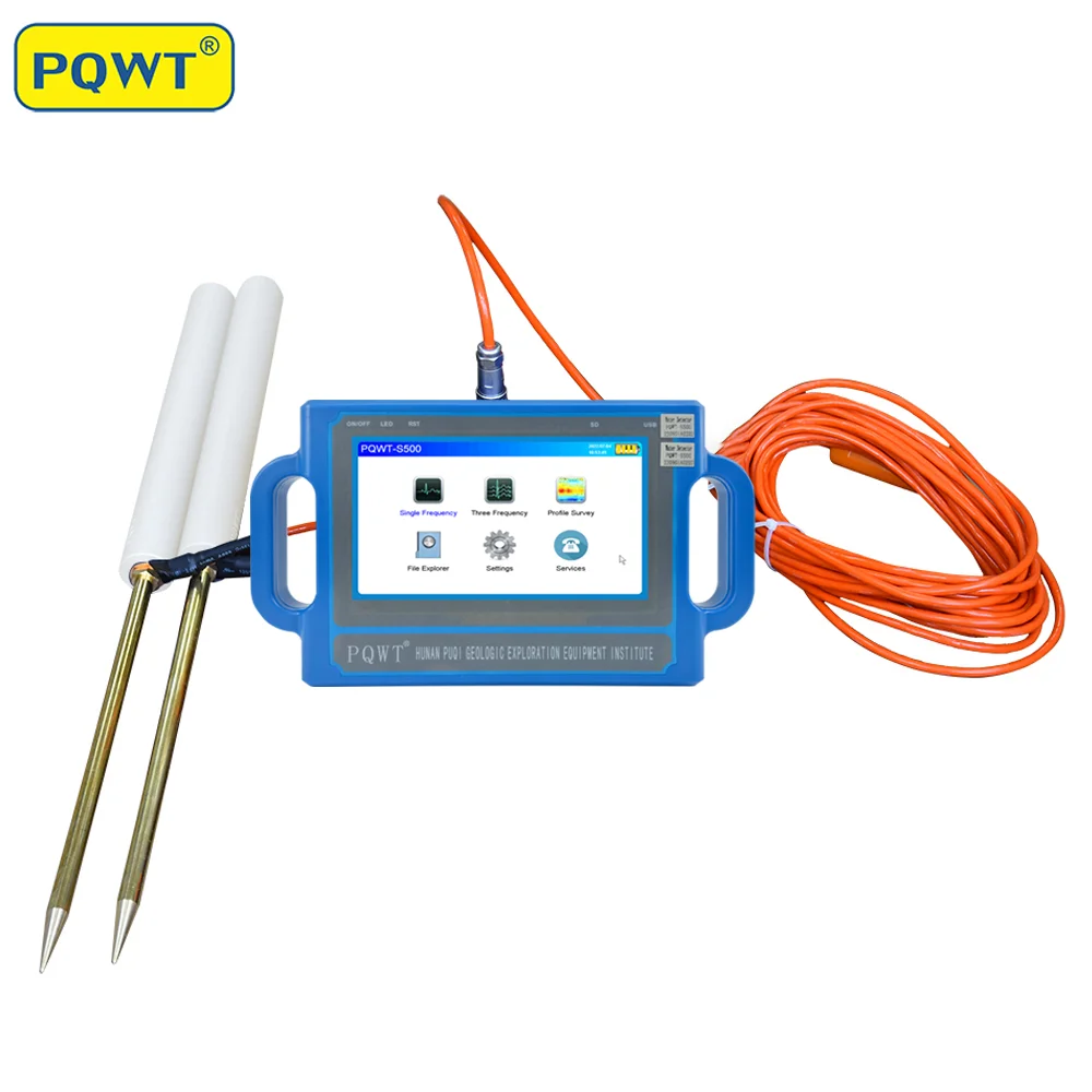 PQWT S500 Water Detector with Multi-Frequency High Accuracy Portable Underground Water Detection