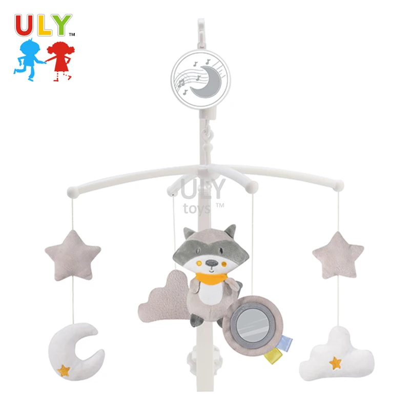 Мобиль для детской кровати 2021 музыкальные подвесные игрушки Плюшевые игрушки-животные Детский мобиль для детской кроватки