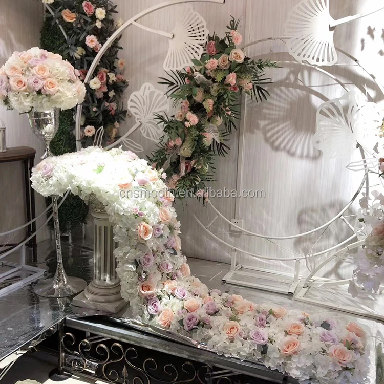 なな table flower arrange テーブル用の滑らかな装飾フラワーアレンジメントカスケードフラワー