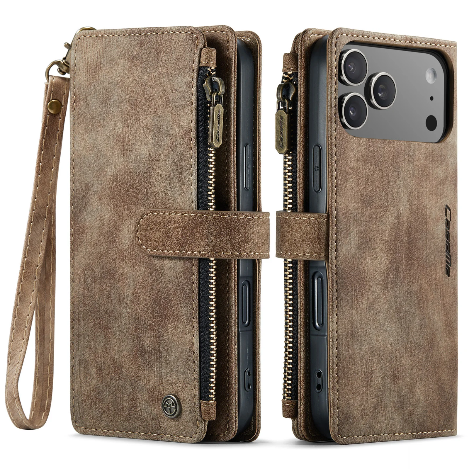 Magnetic Wallet Phone Case With 10 Card Slots For Iphone 17 Air_voghion.com