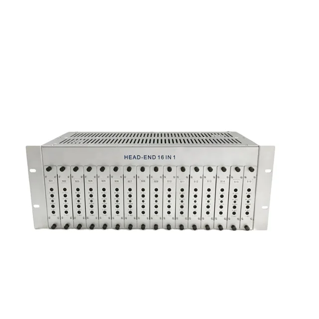 Yatai CATV Analog Headend System hd Mi to Rf Modulator 16 Way Agile Adjacent Cable Tv Rf  Modulator