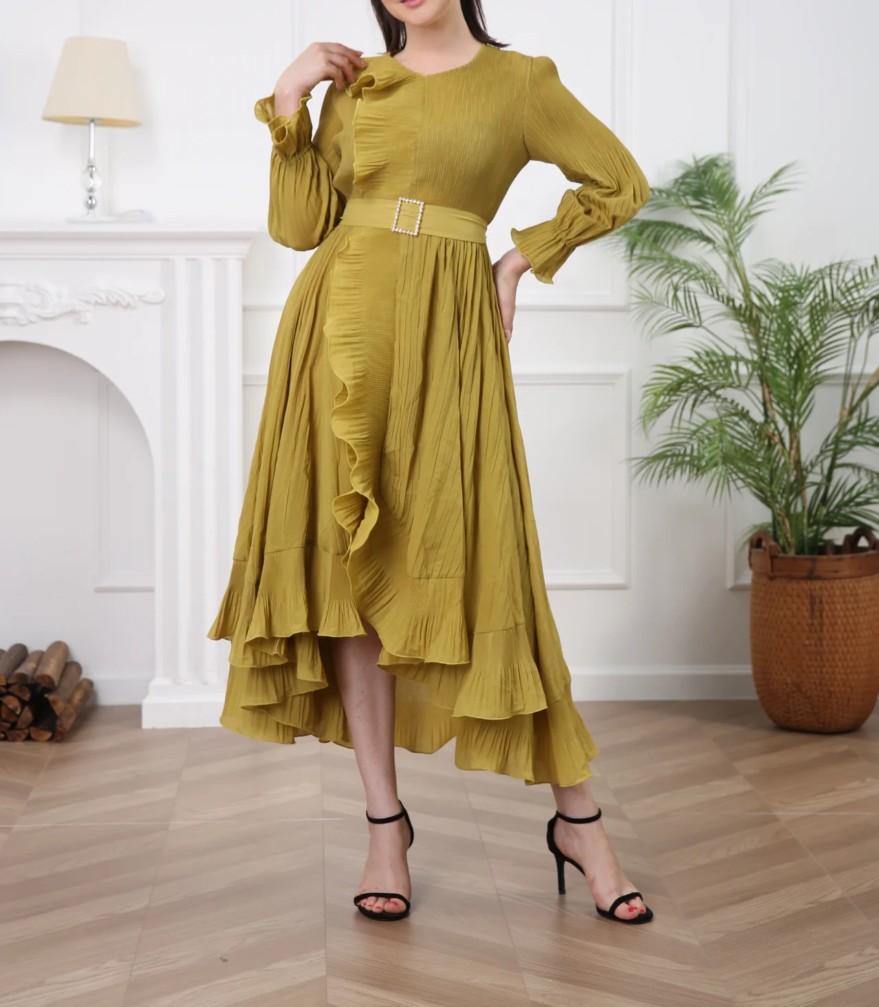 Yellow Church Suits For Womens Wholesale Yellow-Black Combo Silk