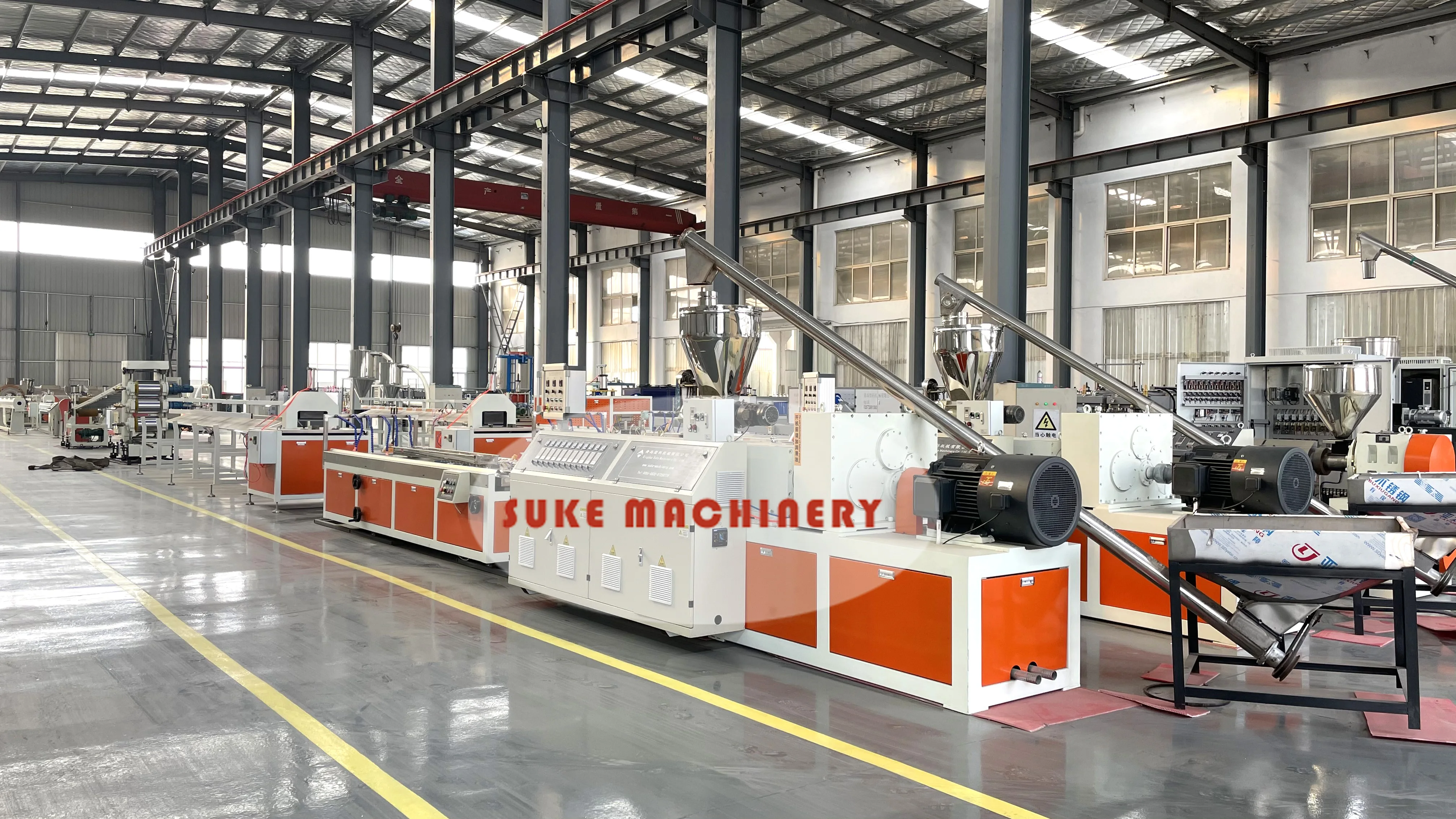 Polymer Wood Composite Wpc Profile Production Line / Wpc Decking ...