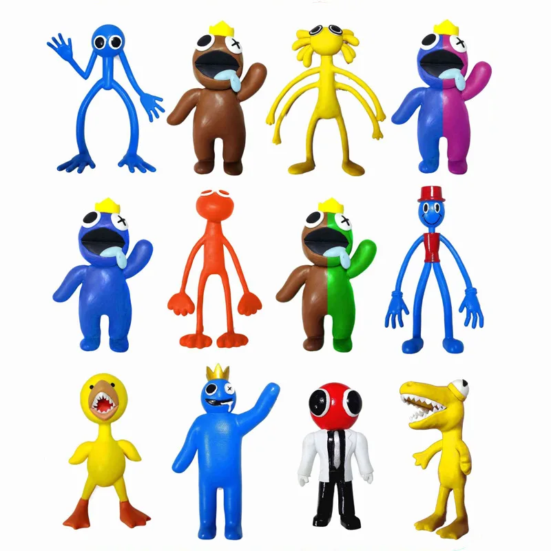 6pcs/Set Roblox Rainbow Friends Anime Action Figure Collection