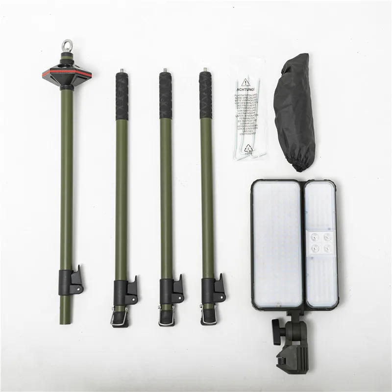 Solar Rechargeable Camping Lantern & Tripod Stand Work Light