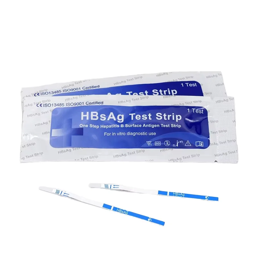 One-Step Rapid Hepatitis B Test Strip HBsAg Rapid Test Kit for Home Use Plastic