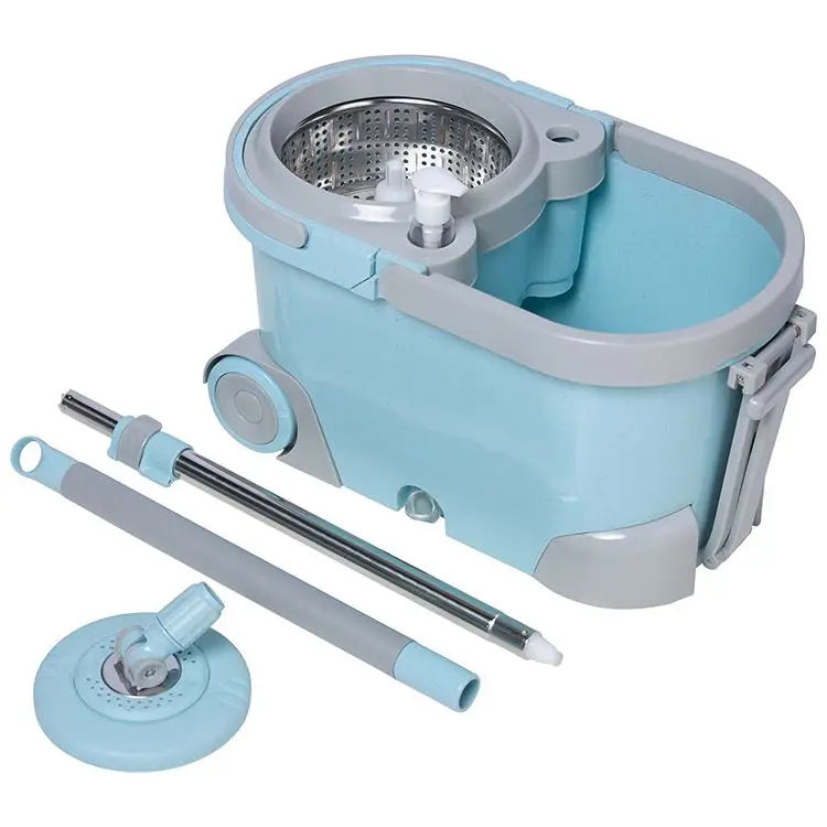 Роскошная энергосберегающая Швабра для мытья пола Легкая очистка вращающаяся швабра с ведром