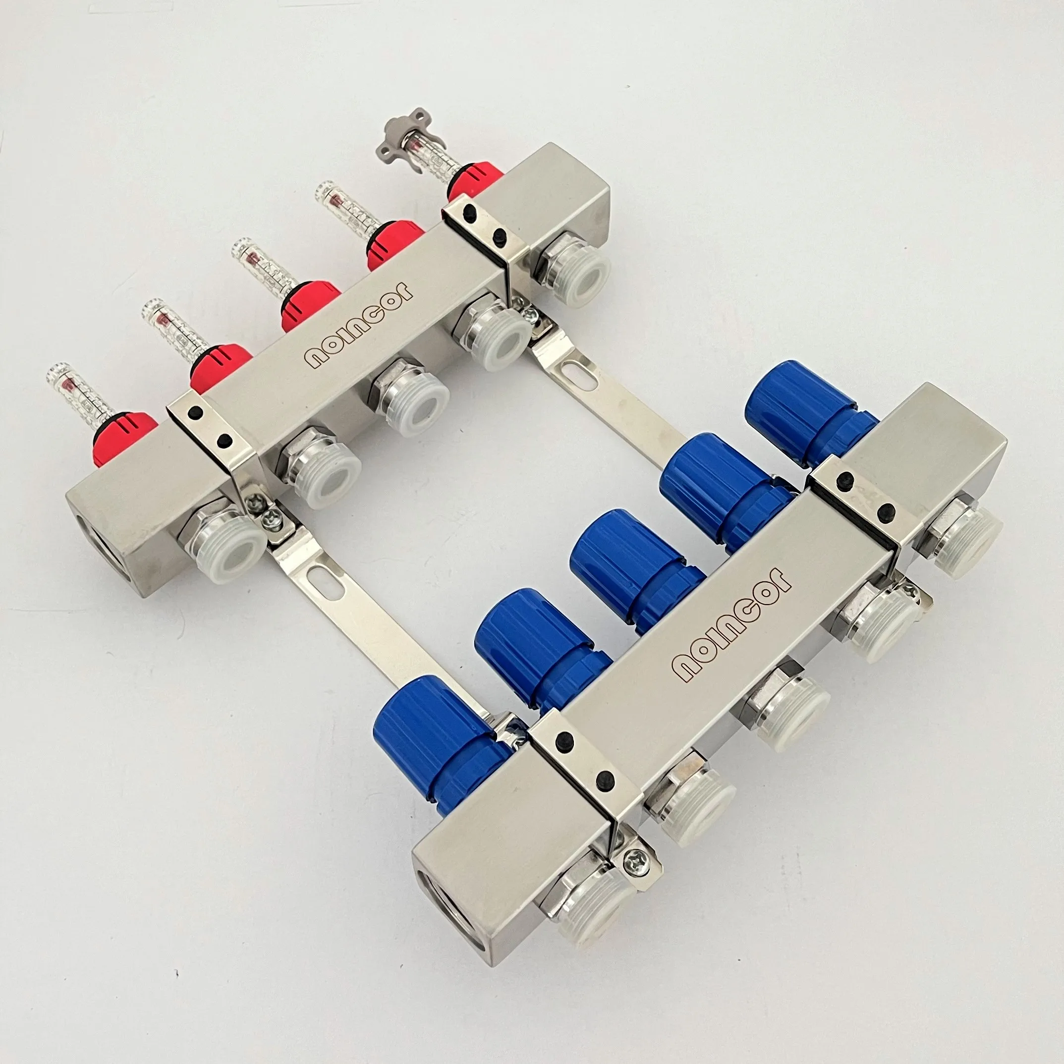 5 Loop Radiant Floor Heating Manifold, Stainless Steel Pex Manifolds for Radiant Heating System