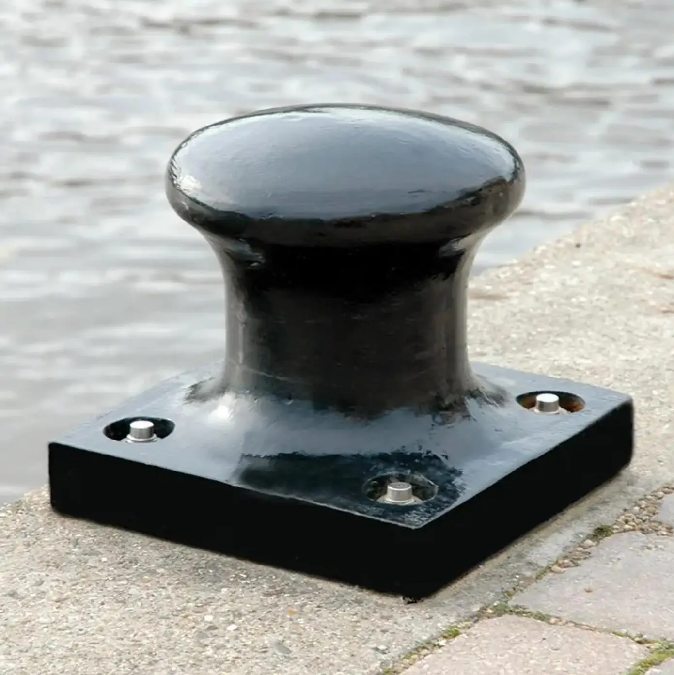 15T 50T 200T Cast Iron Marine a Single Bitt Bollard Kidney Bitt Cast Steel Mooring Dock Bollards