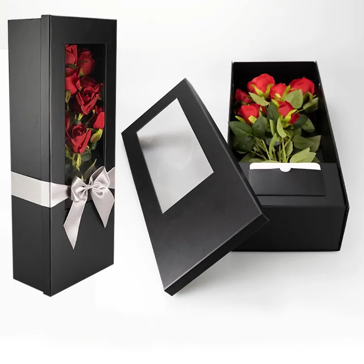 Luxury Flower and Gift Box Black Gift Box Flower Box Gift 