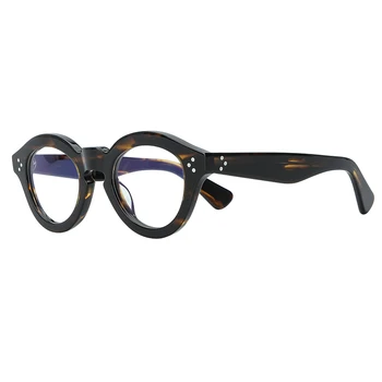 2024 Hot retro round thick frame glasses suitable for men's frames