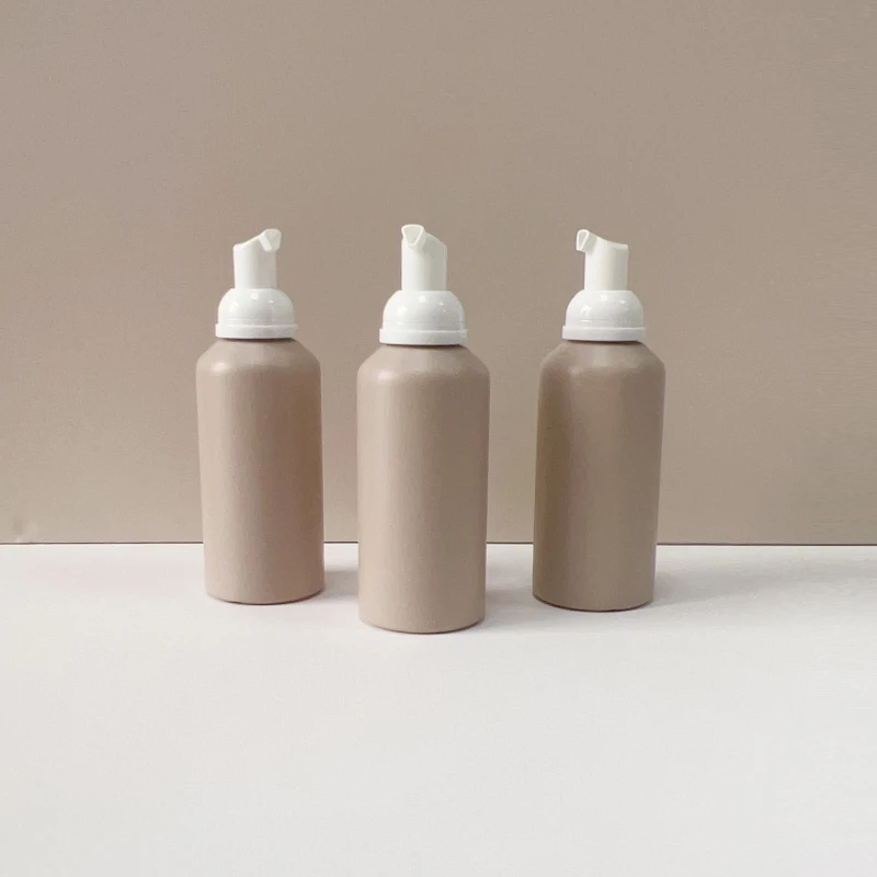 Empty Plastic Foam Soap Pump Bottle 200ml HDPE Plastic Face Wash Mousse Foam Pump Bottle
