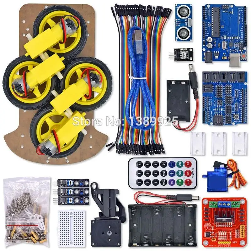 Avoidance Tracking Motor Smart Robot Car Chassis Kit Speed Encoder ...