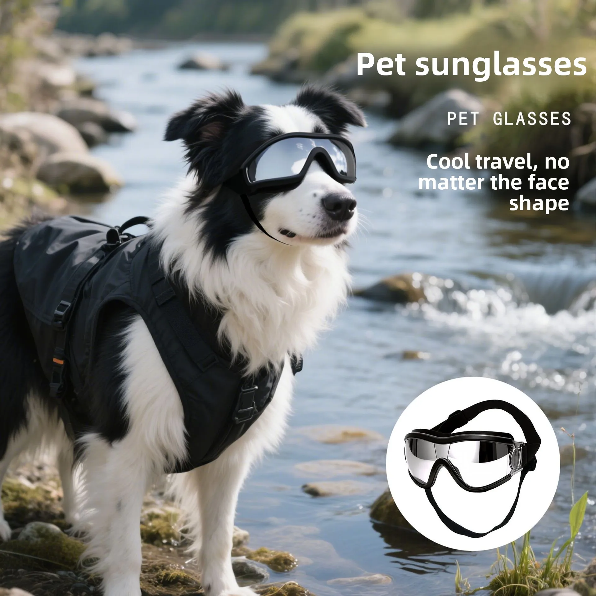 Lunettes de soleil pour chien, coupe-vent, toutes saisons, design décontracté, pour Corgi, Border Collie, Teddy Dog, Maine Coon_voghion.com