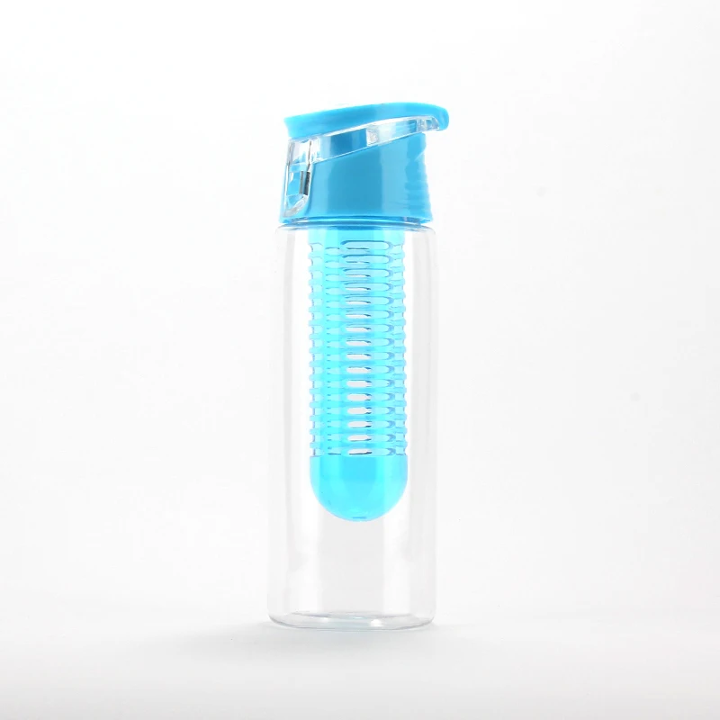  Healthy Lifestyle Plastic Tritan Water Bottle Drinking Water Bottle with Fruit Infuser BPA Free