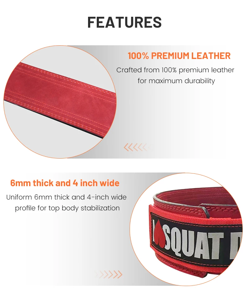 Leather Weightlifting Belts Powerlifting Belts For Strength Training