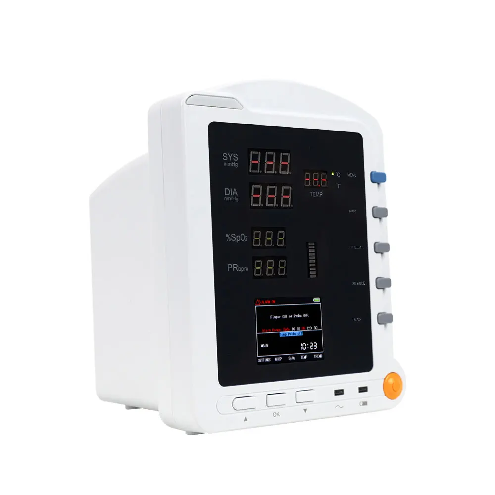 CONTEC CMS5100 светодиодный дисплей портативный монитор жизненно важных сигналов медицинское оборудование для скорой помощи