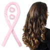 Pink Heatless curling rod