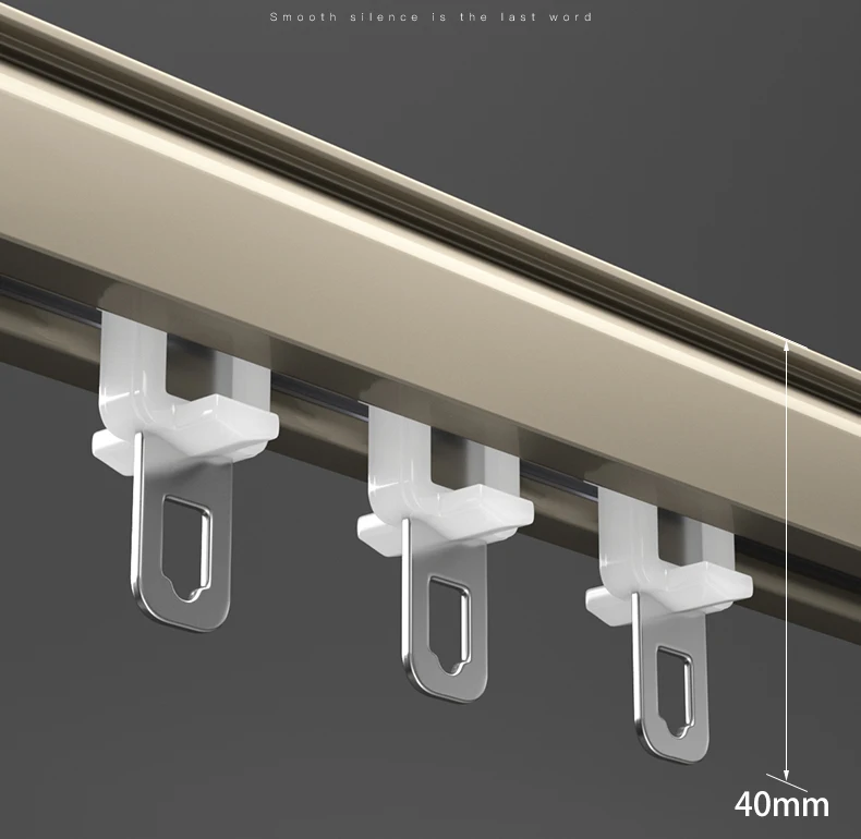 Wholesale High Quality Aluminium Curtain Track Silent Customized