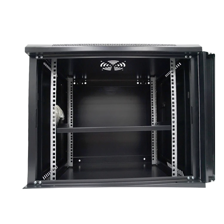 Factory Customize Sizes Network Rack 19 Inch Server Rack Network Cabinet 9U with Glass Door
