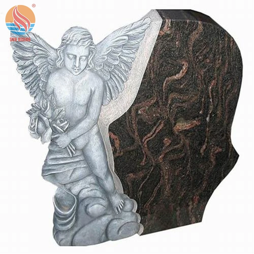 Popular Norway Style Stone Headstone Granite Tombstone